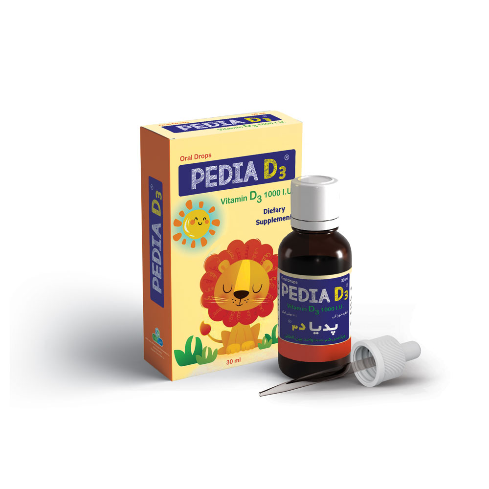 قطره خوراکی پدیا د3 دارو افشان شایگان 30 میل - Image 1